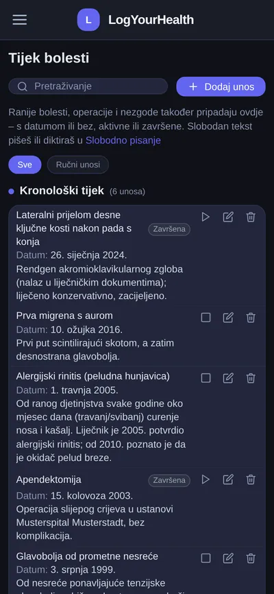 Tijek bolesti