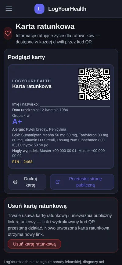 Karta ratunkowa
